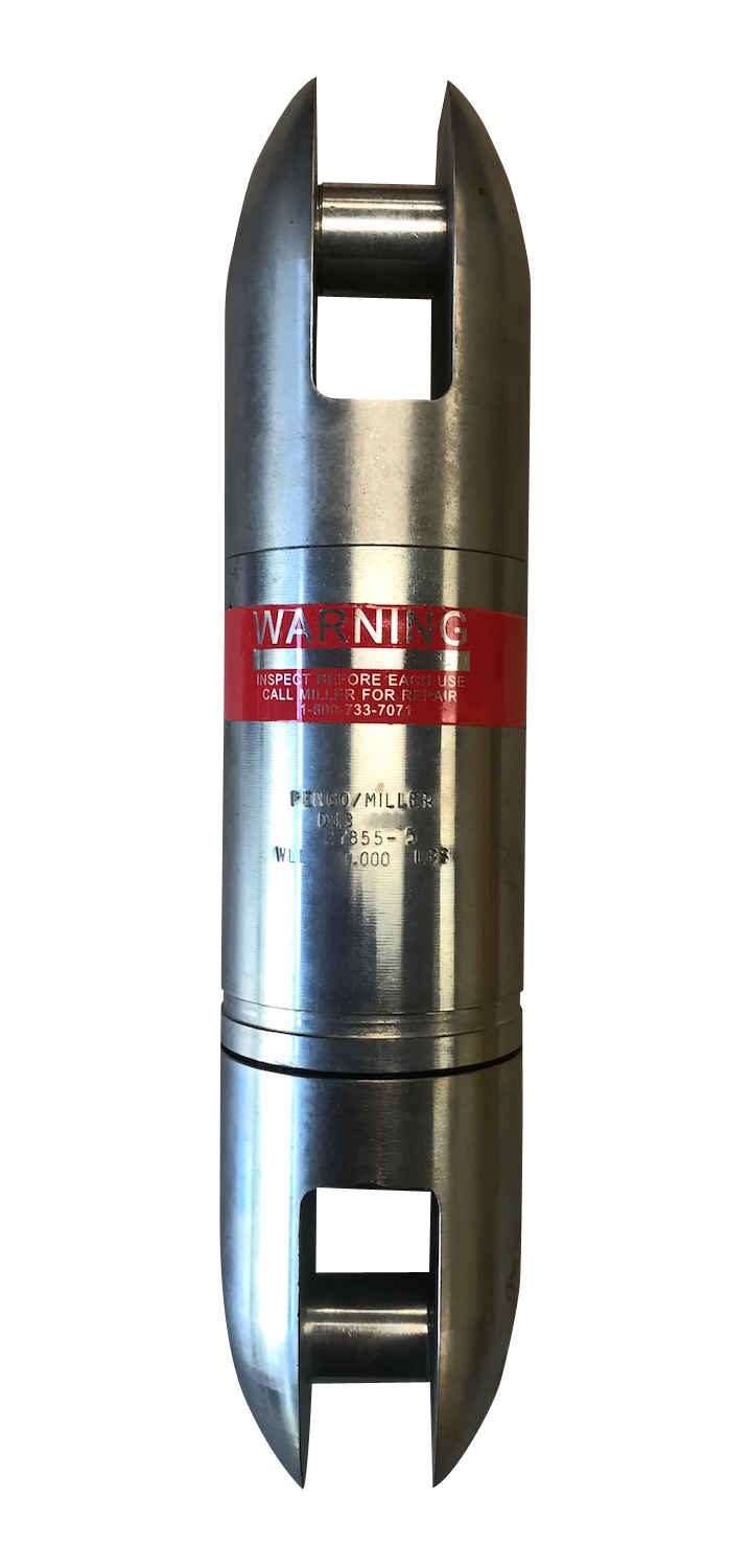 Pengo-Miller Line Pulling Swivel Model D13L WLL 16000 lbs hex pins