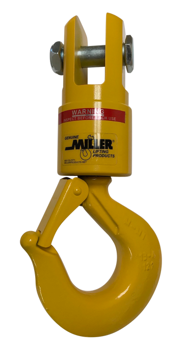 Miller Econo-Link Thrust Bearing Swivel Model 6E185 Jaw to Hook WLL 6 tons