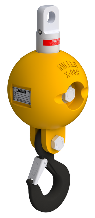 Miller Overhaul Ball Assembly, Model HB9B-2N, Type-Eye to Hook, Swivel Model: EE-212,WLL 8.5 TON; WT 130 LBS