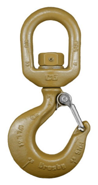 7TON SWIVEL HOOK WITH LATCH CROSBY L-322AN (1048859)