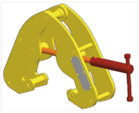 9" MAX SLIP OVER WIDTH 4,480# BEAM CLAMP REG (13486)