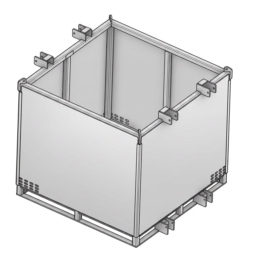 4,400 lbs PALLET LIFTING CAGE 52" INSIDE USABLE (25504)