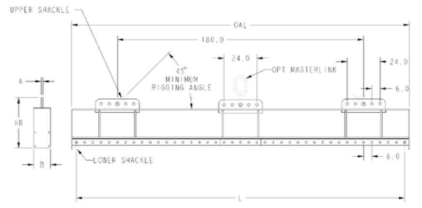MAX PICK 240" X 40,000 LBS HD UNIVERSAL RIGGING BEAM (26746)