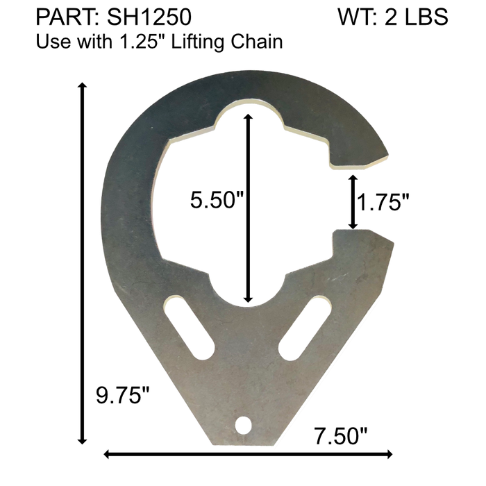 1.25 Inch Sling Hook (Steel) (SH1250)