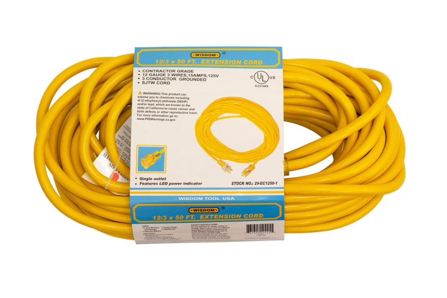 50 ft. 12/3 Heavy Duty Indoor/Outdoor Extension Cord (29-EC1250)