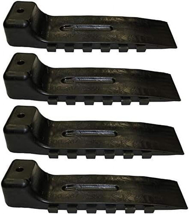Interlocking tire skates black (Set of 4) (48-WSB)