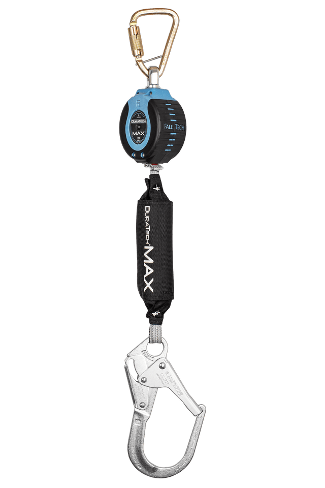 9' DuraTech® MAX Personal SRL with Steel Rebar Hook, Includes Steel Dorsal Connecting Carabiner (82709SB3)