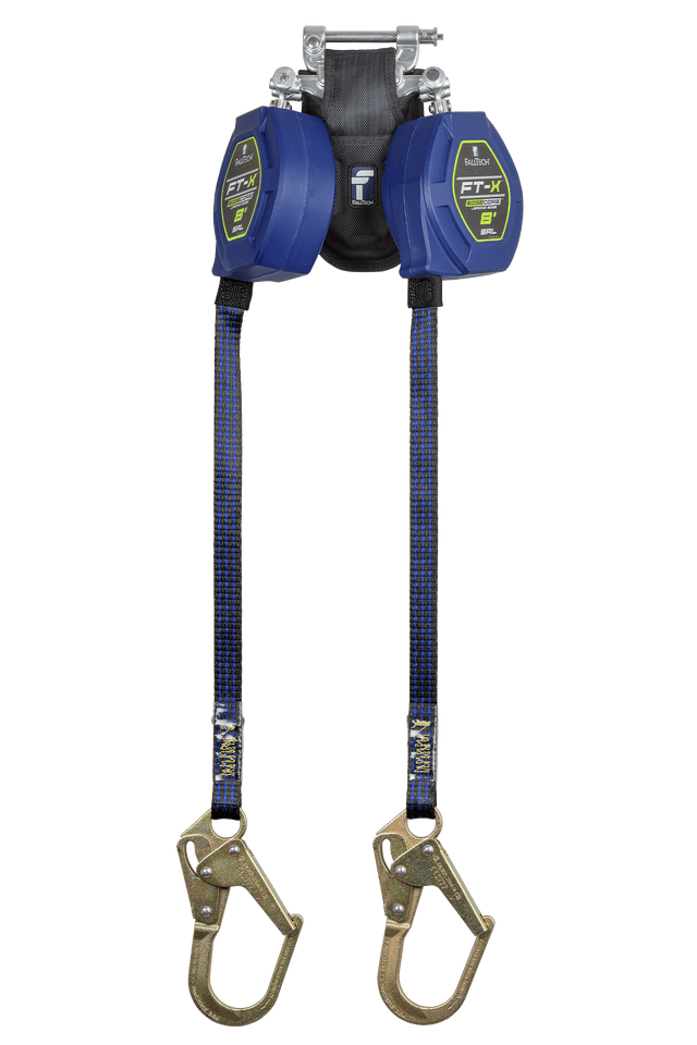 8' FT-X™ EdgeCore™ Class 2 Leading Edge Personal SRL-P, Twin-leg with Steel Mini Rebar Hooks with SpeedLink™ (84108TP0)