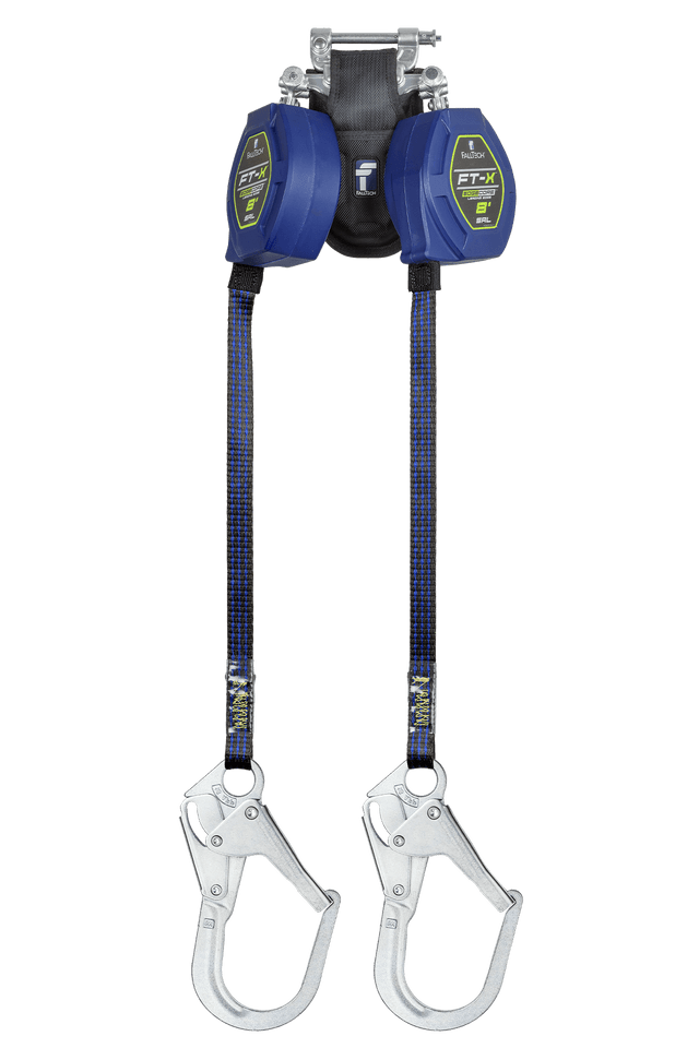 8' FT-X™ EdgeCore™ Class 2 Leading Edge Personal SRL-P, Twin-leg with Steel Rebar Hooks with SpeedLink™ (84108TP3)