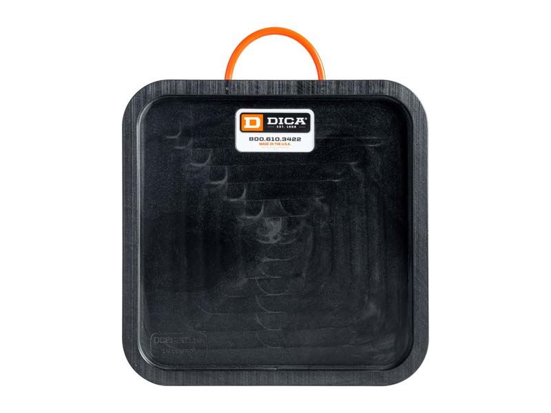 SafetyTech MD Outrigger Pad 20" x 20" x 1.5", 3-Sided Cavity (Orange) (DC2020-1.5L-O)