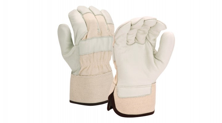 Prem Grain Leather Palm Safety Cuff- L (GL1003WL) Per 12