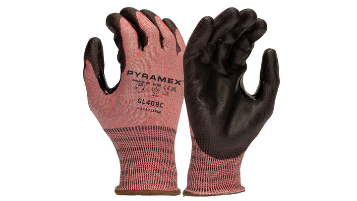 Polyurethane Glove - 18g A6 HPPE Touchscreen- size Medium (GL408CM) Per 12