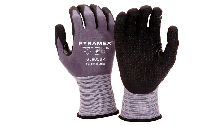 Glove nitrile dots thumb crotch - 2XL (GL601DPX2) Per 12