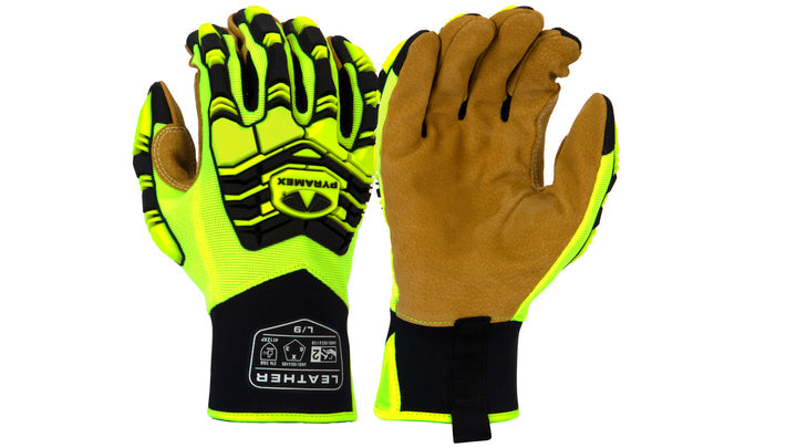 Gloves High Impact TPR Leather Palm Medium (GL805HTM) Per 1