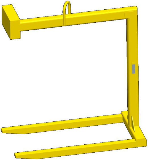 6,000 lbs Fixed Bale Pallet Lifter 48" Fork Length (14629)