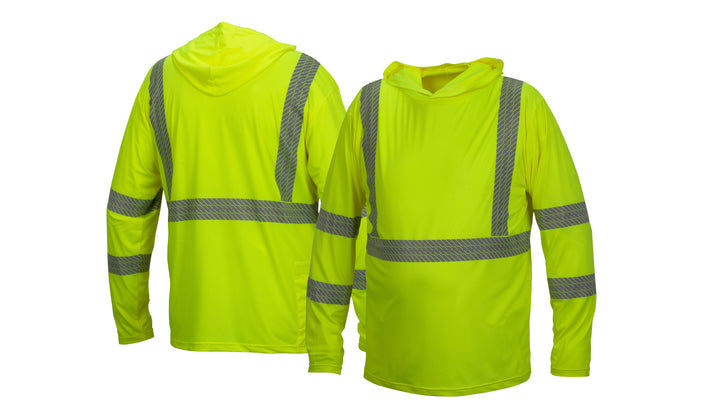 Lime Long Sleeve Pullover Hoodie- ANSI - Lime - X5 (RLPH110X5) Per 5