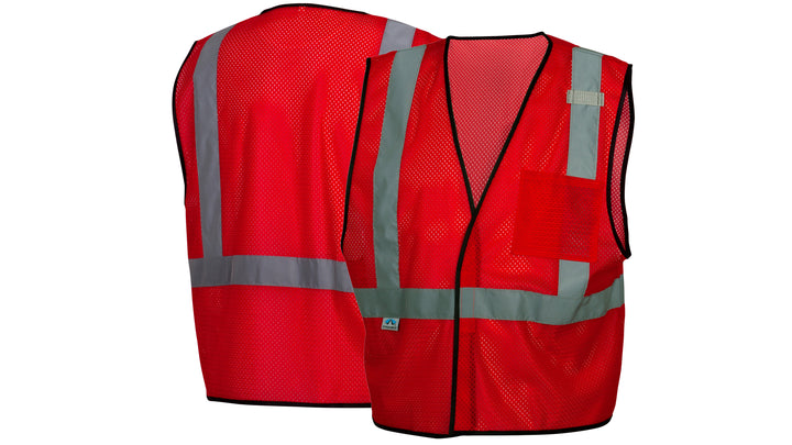Pink Red Vest- Enhanced Visibility w/Reflect 2XL/3XL (RV1227X2-X3) Per 5