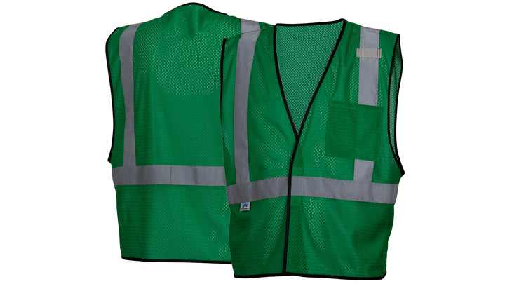Green Green Vest- Enhanced Visibility w/Reflect Lg/XL (RV1235L-XL) Per 5