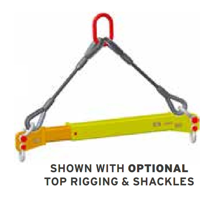 150,000 lbs 10'-14' Adj Spreader Beam Shackle Connections (24411)