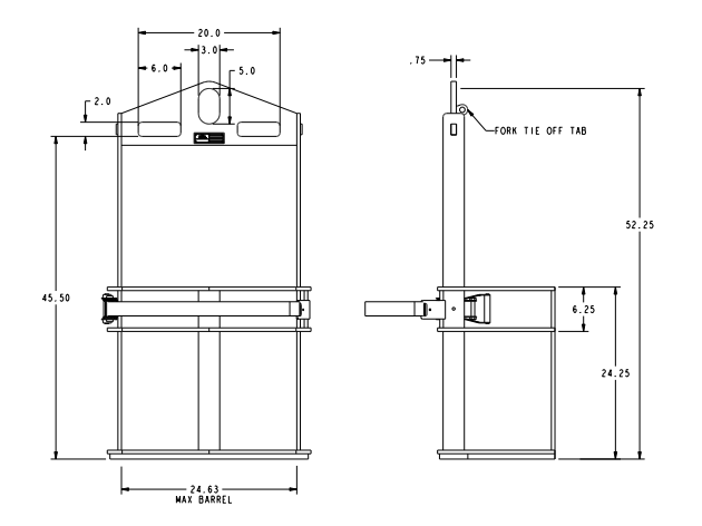 1,000# BARREL LIFTER 30 & 55 GALLON (23589)