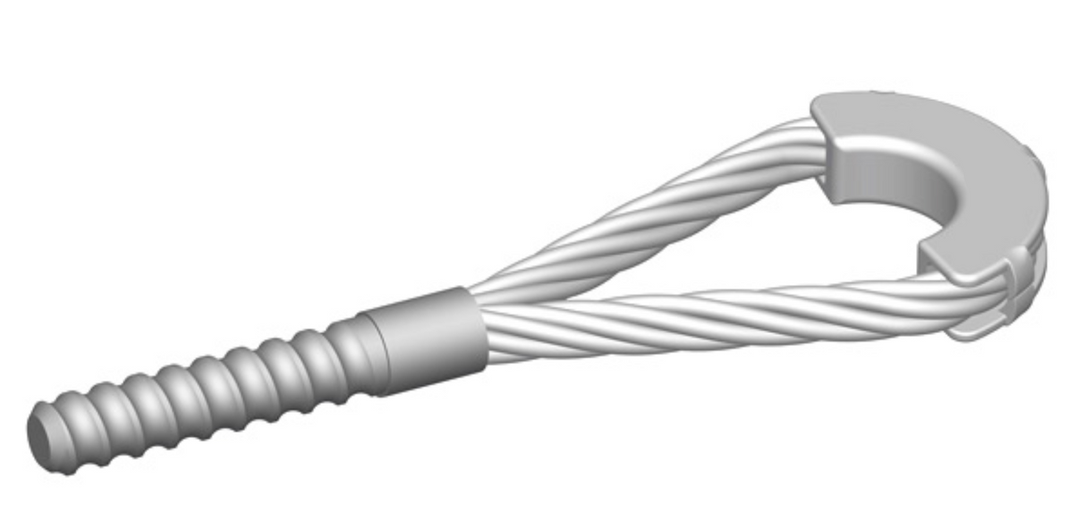 1/2" Coil Thread lifting loop