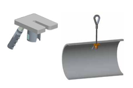 30,000 lbs Concrete Pipe Teacup 1-3/8" Wire Rope Diameter (11582)