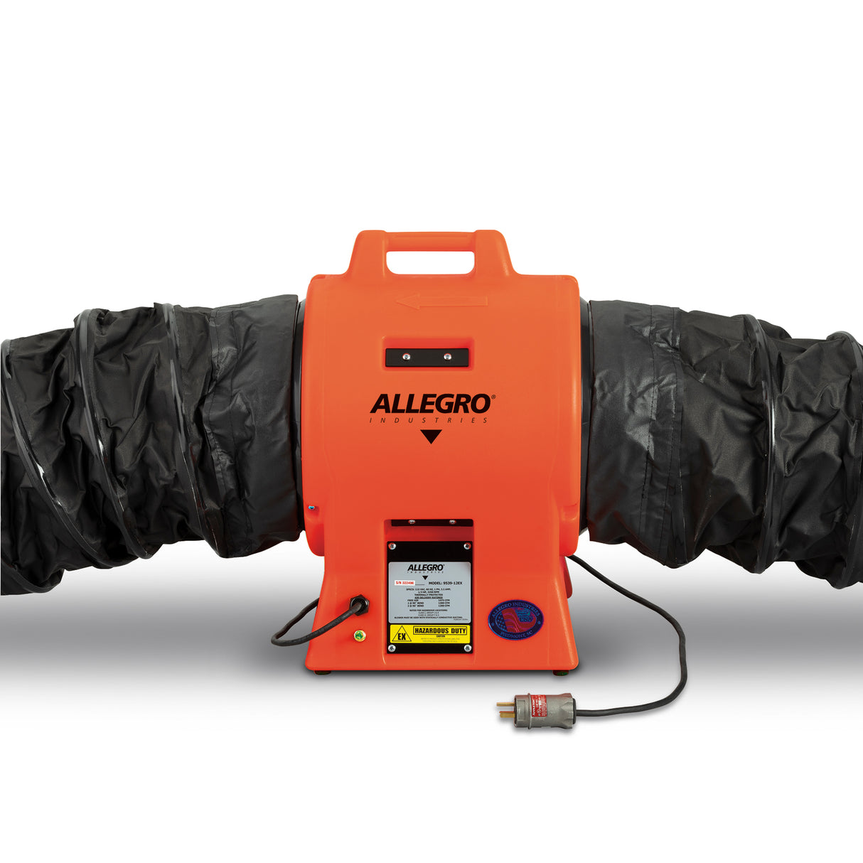 12" Axial Explosion-Proof Inline Booster Plastic Blower (9539-12EXI)
