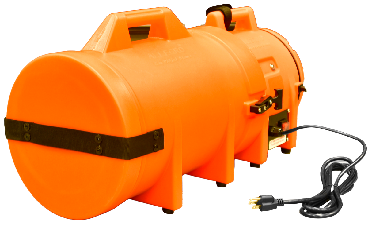 8" Axial AC Plastic Blower w/ Compact Canister & 25’ Ducting, 30 lbs. (9533-25)