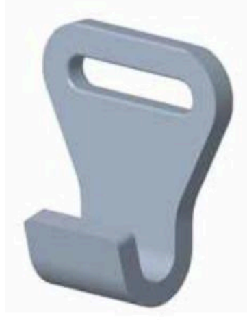 3/16" 300# ALLOY STEEL FLAT HOOK (17619)