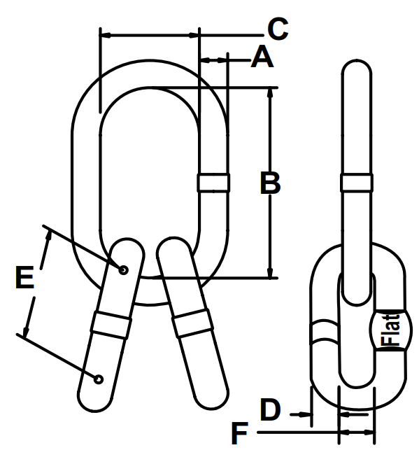 5/8" Sub-Assembly with Intermediate Links