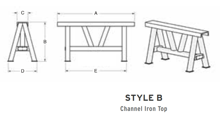 7,000 lbs Style B Mat Stand 18" Tall 35.5" Wide (15309)
