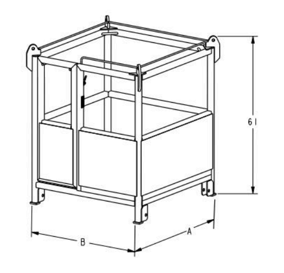 1,000 lbs Personnel Basket Mid Rail (25355)