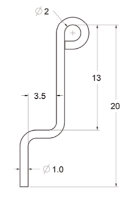 1" Reel Lifting Hook 3,000 lbs WLL (13409)