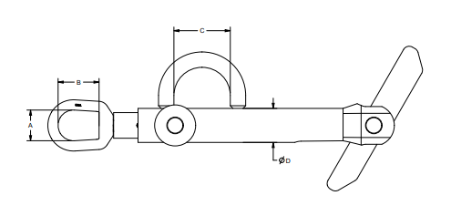 4,500 lbs Reel Lifter / Turner 3-6" Arbor Dia (24046)