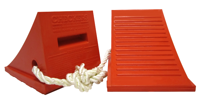 Checkers Wheel Chocks (Urethane) (UC-1500-4.5)