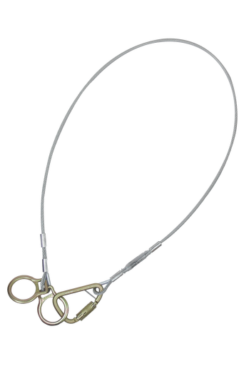 3' Cable Carabiner Sling Anchor with Galvanized Steel Cable (PN 84202D3)