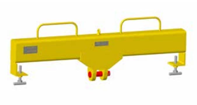 Forklift Lifting Beam Inside Pin Mount