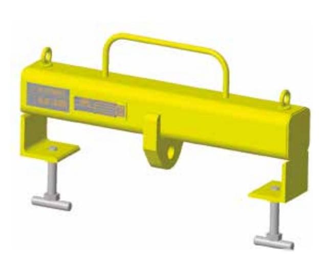 Forklift Lifting Beam Inside Shackle Mount