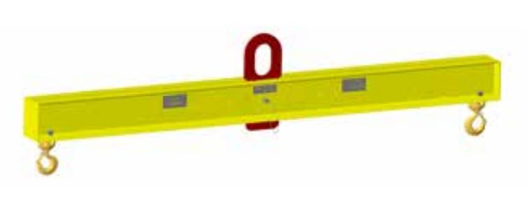 Adjustable Length Lifting Beam with Swivel Hook Bottoms