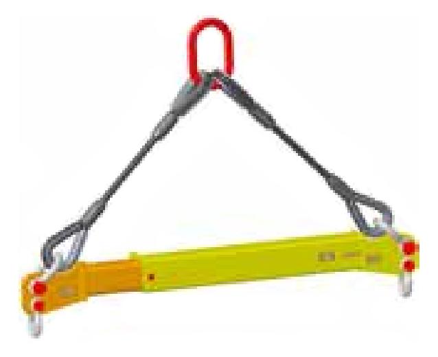 Adjustable Spread Telescoping Beams – Large Capacity Shackle End