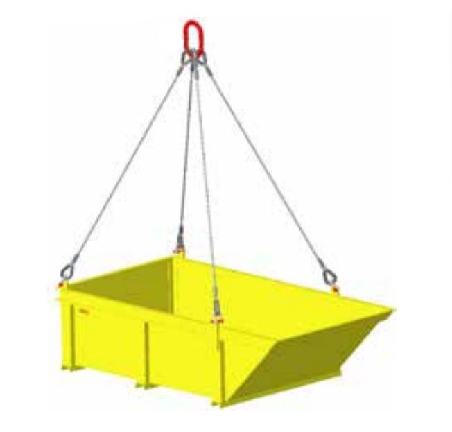 Material Baskets Fixed Sides - Sloped End