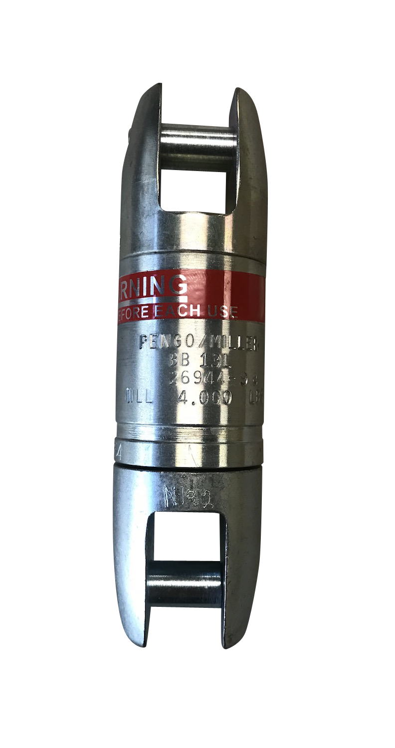 Pengo-Miller Line Pulling Swivel Model BB13L WLL 4000 lbs hex pins