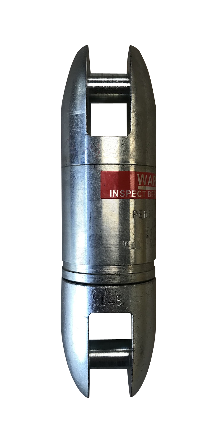 Pengo-Miller Line Pulling Swivel Model B13L WLL 7500 lbs hex pins