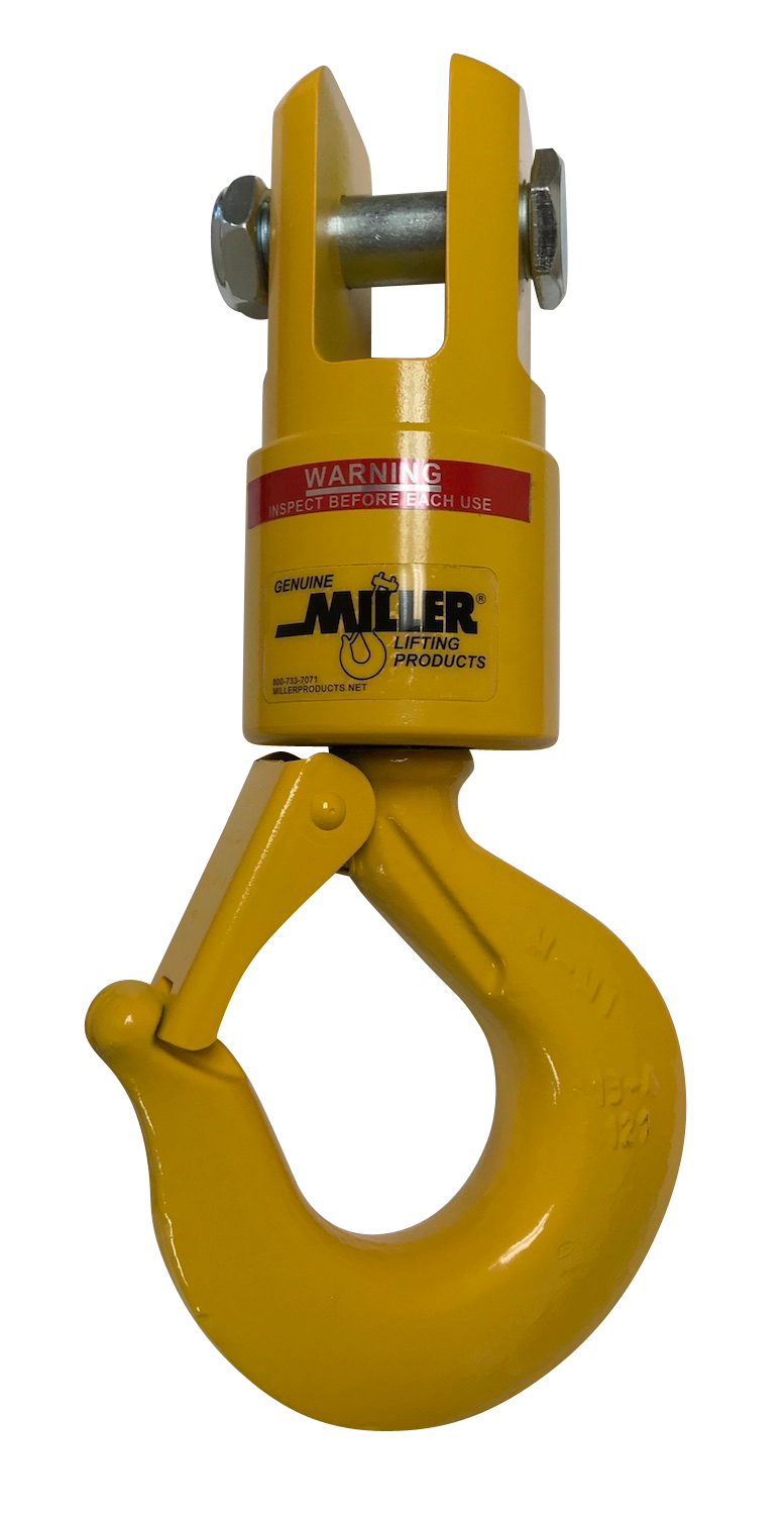 Miller Econo-Link Thrust Bearing Swivel Model 10E185 Jaw to Hook WLL 10 tons