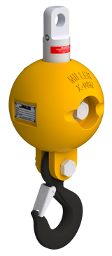 Miller Overhaul Ball Assembly, Model HB13E-2N, Type-Eye to Hook, Swivel Model: H-212, WLL 25 TON; WT413 LBS