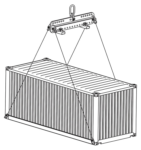 UNIVERSAL CONTAINER LIFTING BEAM 75,000# WLL (25828)