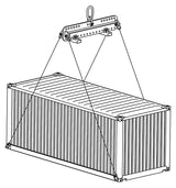 UNIVERSAL CONTAINER LIFTING BEAM 75,000# WLL (25828)