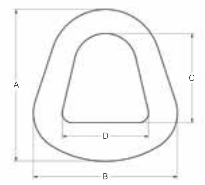 3" ALUMINUM TRIANGLE BREAK STRENGTH 25,000# (11470)