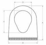 10" WIRE MESH TRIANGLE 12,000# WLL VERTICAL (17921)