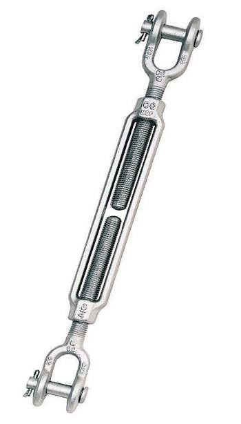 3/4" X 9" Jaw & Jaw Turnbuckle Galv.  WLL: 5,200 LBS